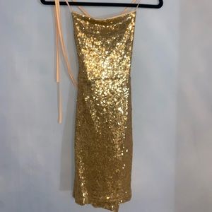 Sparkly gold dress